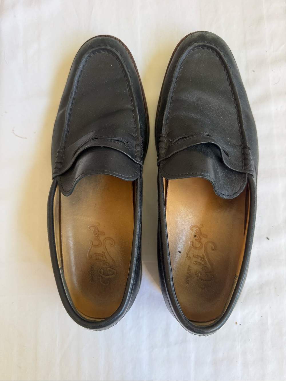 Sperry Top-Sider Gold Cup Leather Penny Loafers Black Men's Size 8.5